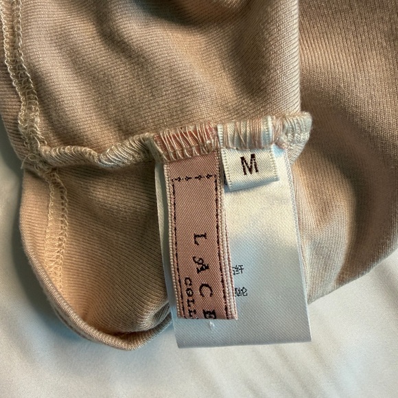 Lace made Tan Ruffled Crop Top - Picture 3 of 5